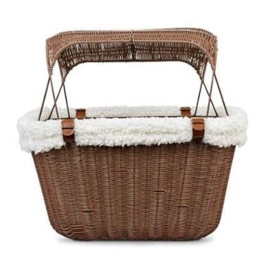 PetSafe Happy Ride Wicker Bicycle Basket For Dogs
