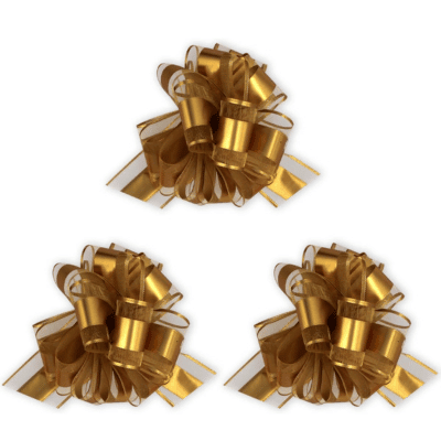 Big Bow for Bike Gold Lace