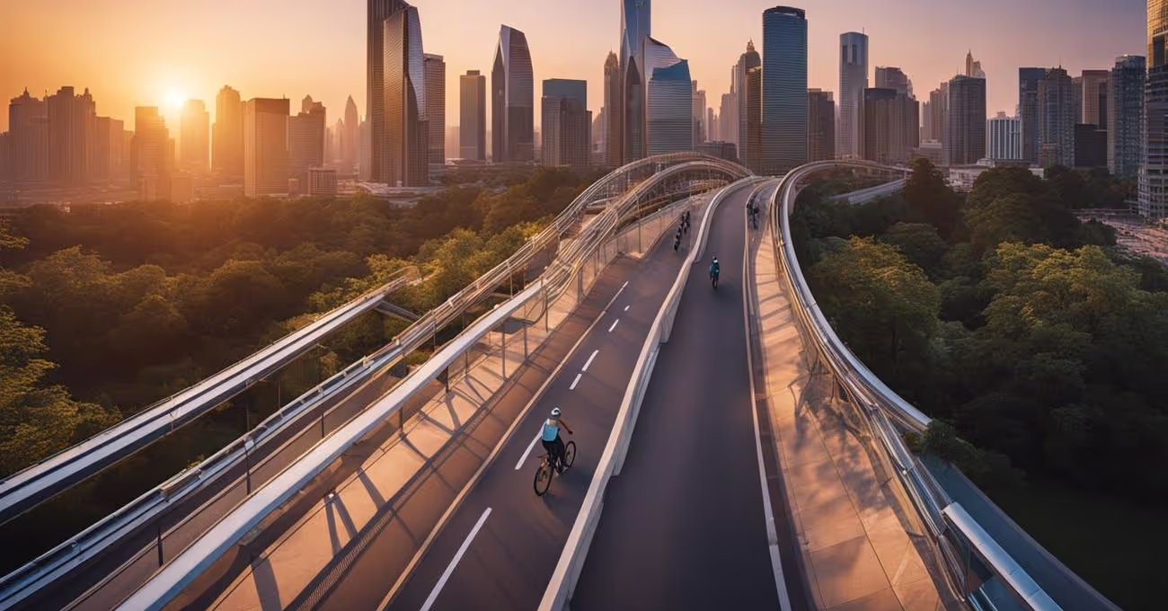 10 Spectacular Cityscapes Seen From Cycling Paths
